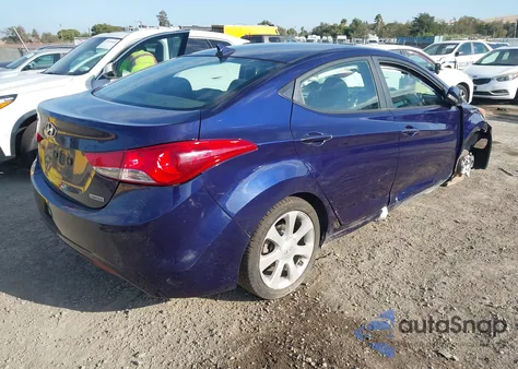 2013 Hyundai Elantra Limited из США, поврежденный, VIN 5NPDH4AE6DH320461